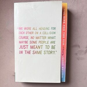 I'll Give You the Sun by Jandy Nelson - White Cover with Rainbow Text